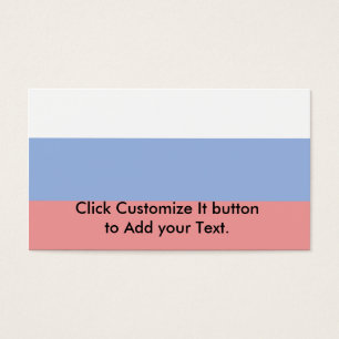 Cartes De Visite Fédération de Russie, drapeau de la Russie
