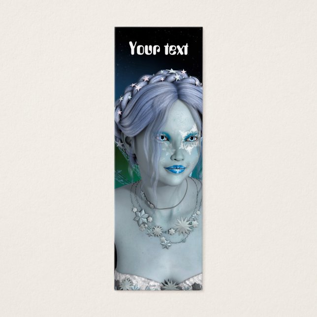 Cartes De Visite Fée d'hiver (Devant)