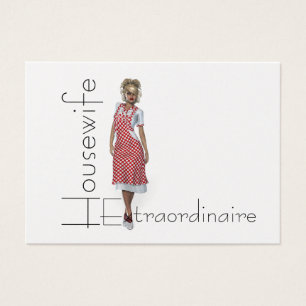 Cartes De Visite Femme au foyer de PIÈCE EN T Extraordinaire
