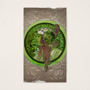 Cartes De Visite Femme en vert - LAUREL