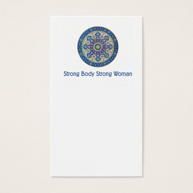 Cartes De Visite Femme forte du corps (Devant)