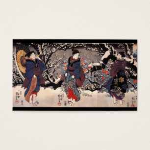 Cartes De Visite Femmes japonaises pendant les 1800s de la neige C.