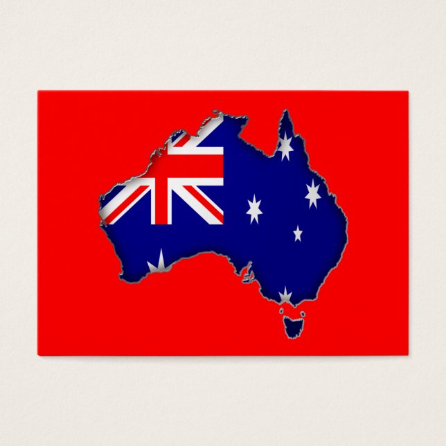 Cartes De Visite Fête de l'Australie (Devant)