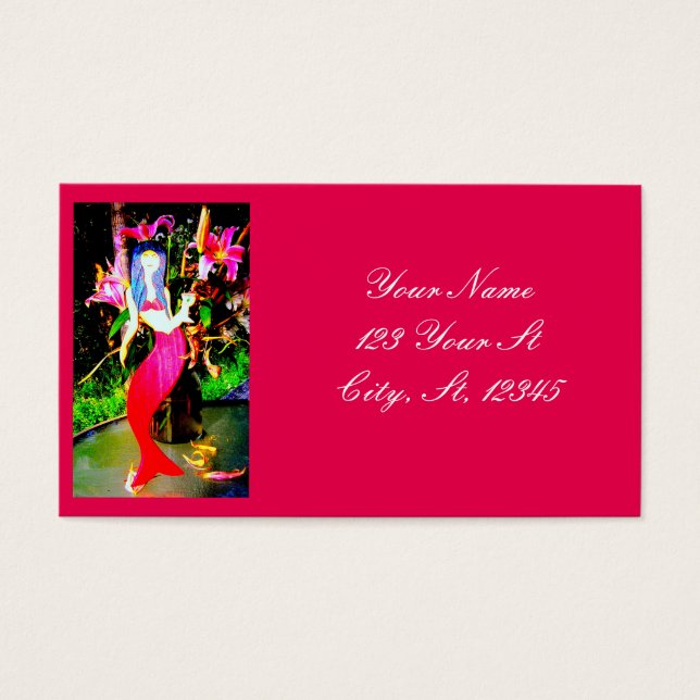 Cartes De Visite fête de sirène (Devant)