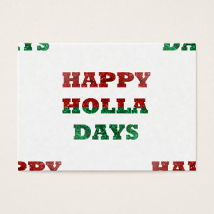 Cartes De Visite fête des holla