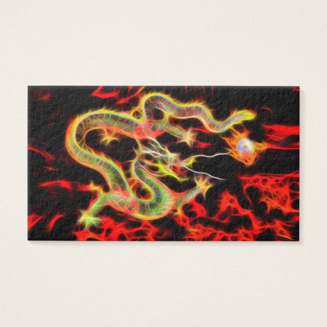 Cartes De Visite Feu de dragon sur Lucky Energy (Devant)