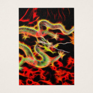 Cartes De Visite Feu de dragon sur Lucky Energy