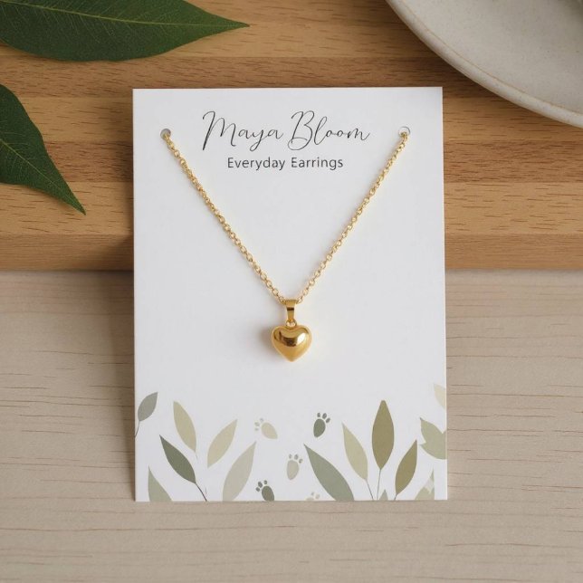 Cartes De Visite Feuillage vert neutre Pieds d'art (Footsteps Foliage Art)