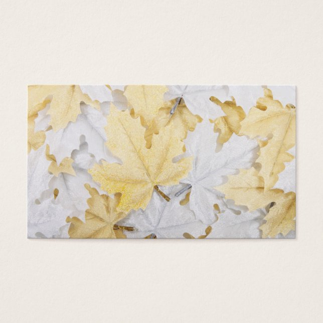 Cartes De Visite Feuilles d'automne (Devant)