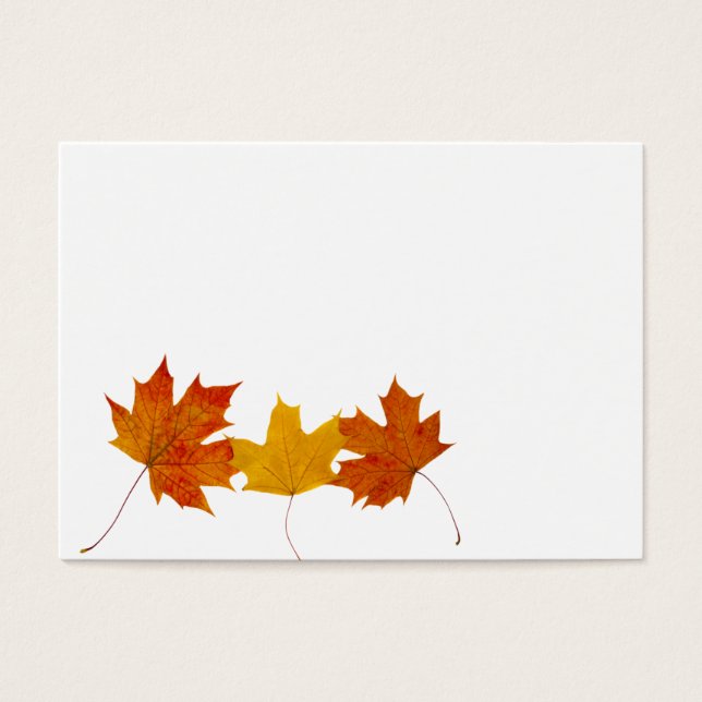 Cartes De Visite Feuilles d'érable (Devant)