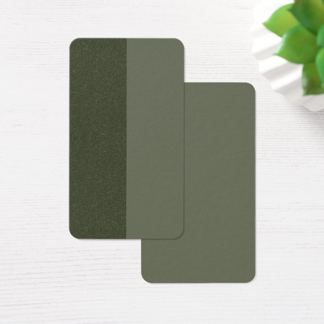 Cartes De Visite Fiche de profil de texture verte de mousse fractio (Bureau)