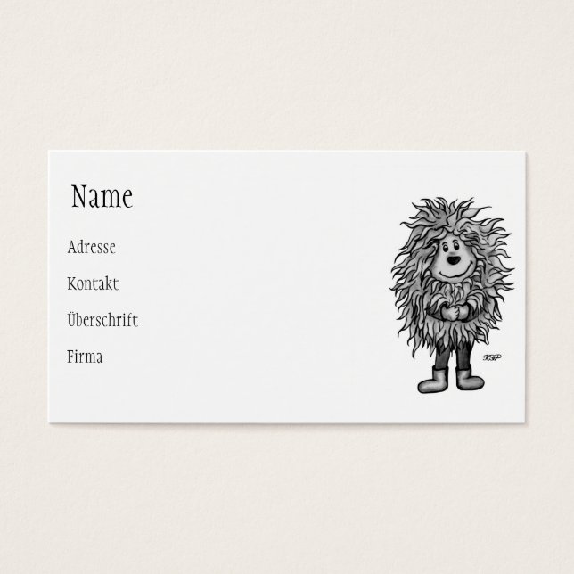 Cartes De Visite Fidel La Petite Forêt Goblin (Devant)