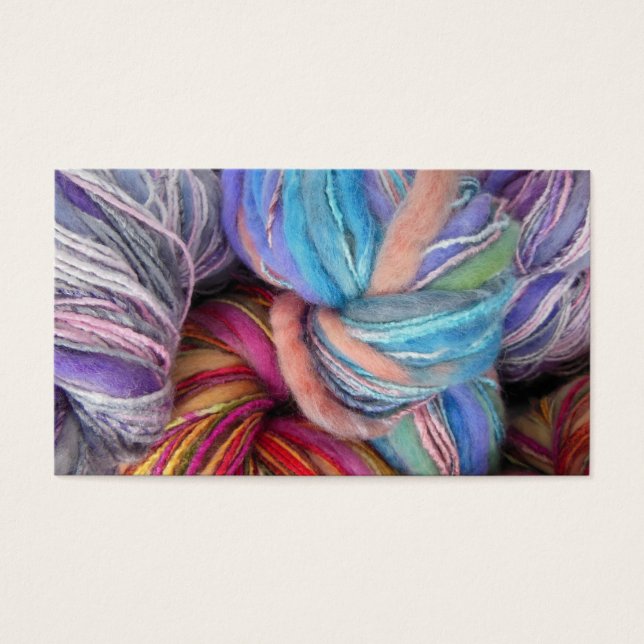 Cartes De Visite Fil Tricot teint (Devant)