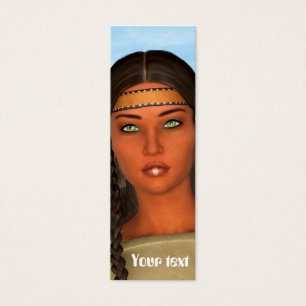 Cartes De Visite Fille amérindienne