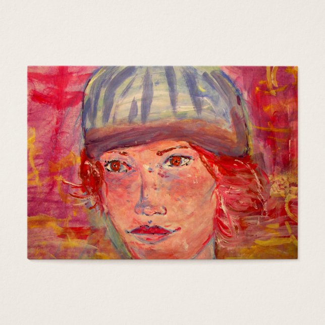 Cartes De Visite fille casquette (Devant)