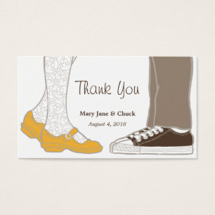Cartes De Visite Fille Chaussures et Baskets Mariage illustré