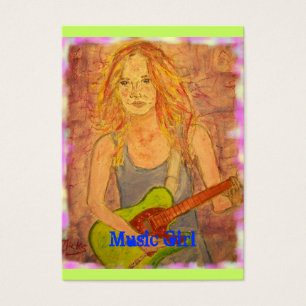 Cartes De Visite Fille de musique