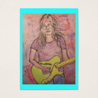 Cartes De Visite Fille de musique en direct