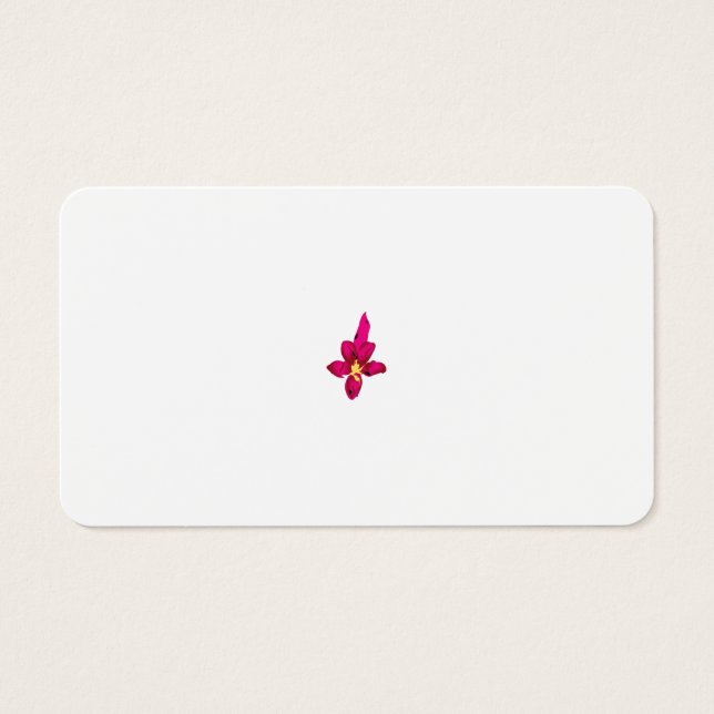 Cartes De Visite Fille Design, Or Léger, Rouge Purplish (Devant)