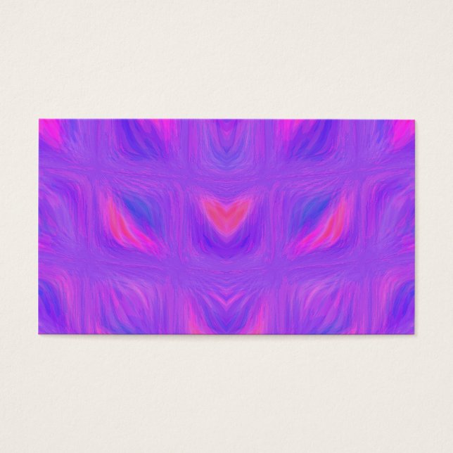 Cartes De Visite Fille rose et violet Abstrait (Devant)