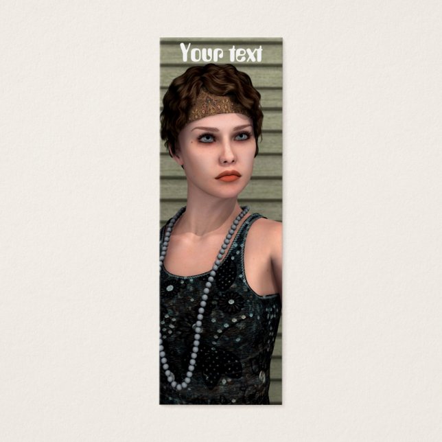 Cartes De Visite Fille Vintage (Devant)
