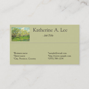 Cartes de visite fine art pour vergers, fermes, ja