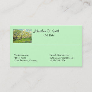 Cartes de visite fine art pour vergers, fermes, ja