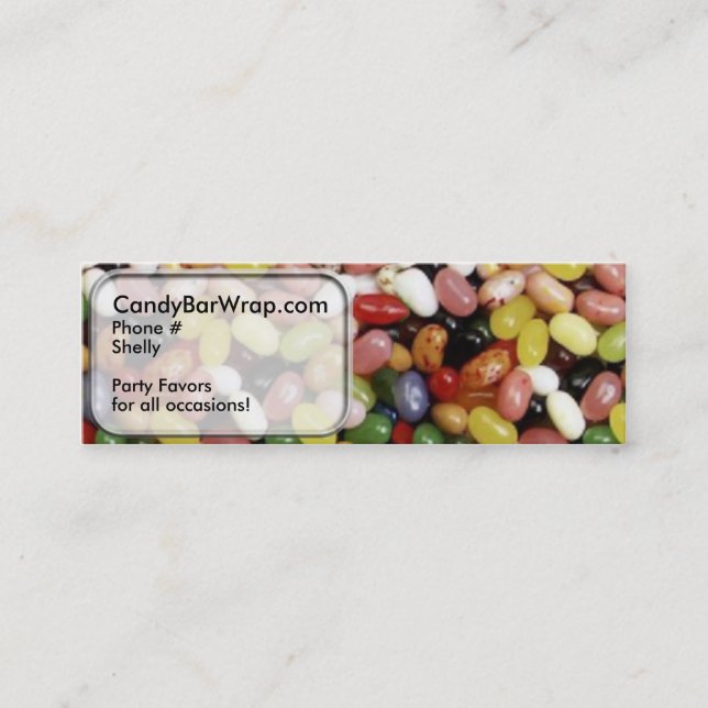 Cartes de visite fines design Candy (Devant)