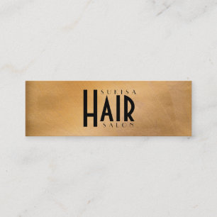 Cartes de visite fines en métal cuivré pour salon 