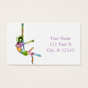 Cartes De Visite Fitness aérienne Yoga Thunder_Cove