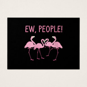 Cartes De Visite Flamant rose De Nouvelles Personnes Distances Soci
