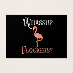 Cartes De Visite Flamant rose   Flamant rose Whassup Flockers