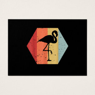 Cartes De Visite Flamant rose Vintage rétro   Cute Flamant rose Lov