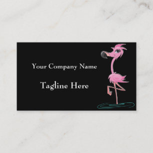 Cartes de visite Flamants roses roses frappants