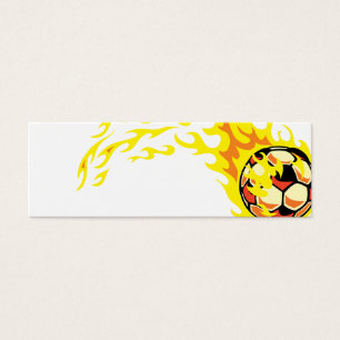 Cartes De Visite Flamin’ Soccer Ball