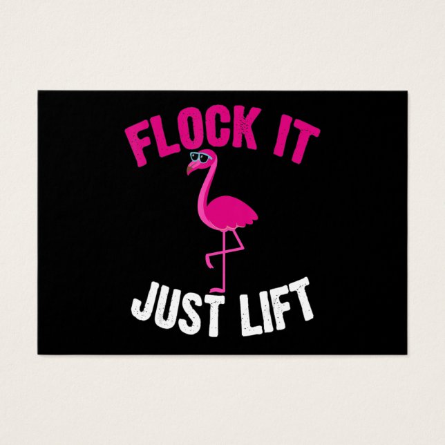 Cartes De Visite Flamingo | Flamingo Weightlifting (Devant)