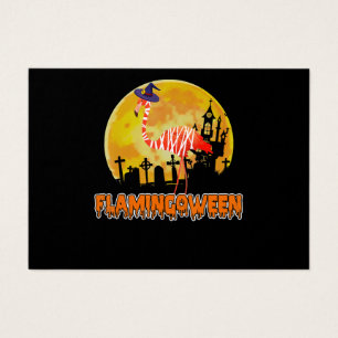 Cartes De Visite Flamingo Flamingoween Funny Witch Halloween