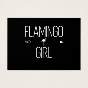 Cartes De Visite Flamingo Girl Gift For Women Bird Animal Wading