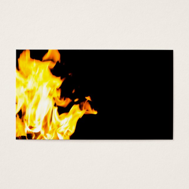 Cartes De Visite Flamme orange (Devant)