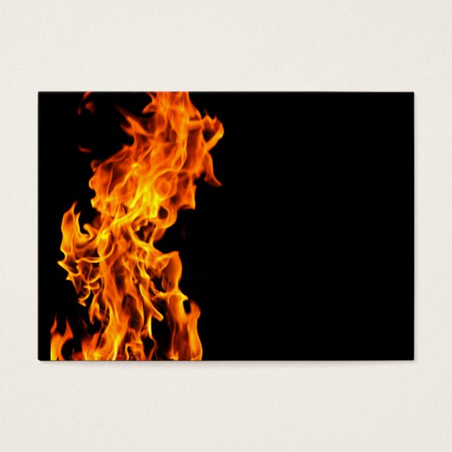 Cartes De Visite Flamme orange (Devant)
