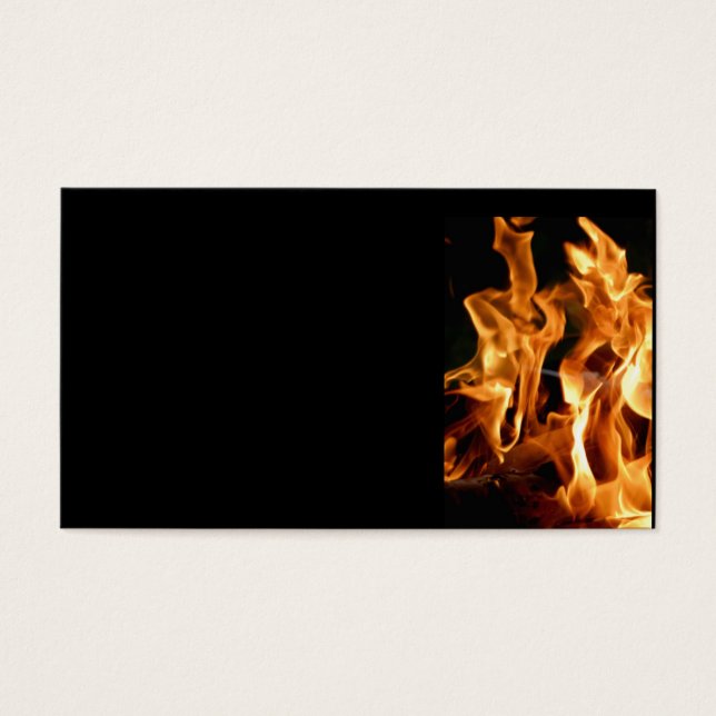 Cartes De Visite Flamme orange (Devant)