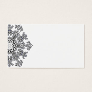 Cartes De Visite Fléau de neige en argent