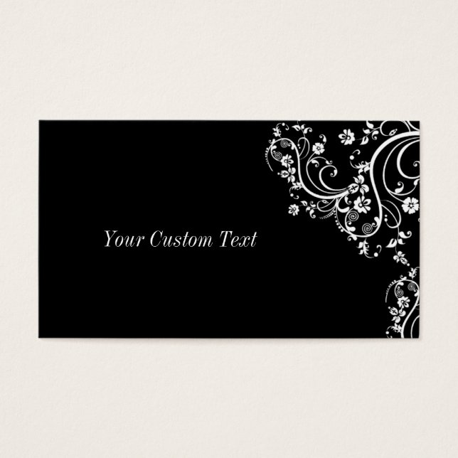 Cartes De Visite Flèche noire et blanche (Devant)