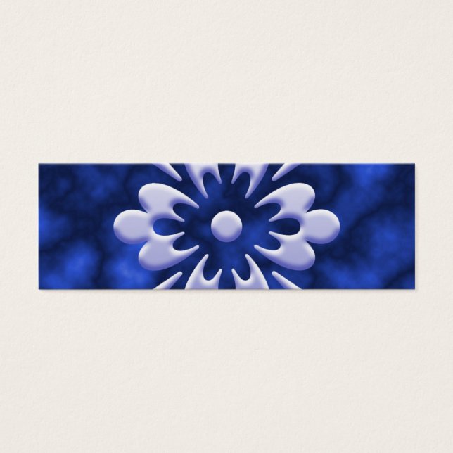 Cartes De Visite Fleur Abstraite (Devant)