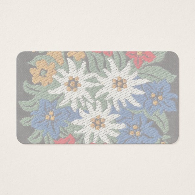 Cartes De Visite Fleur alpine suisse Edelweiss (Devant)