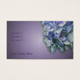 Cartes De Visite Fleur Blue Hydrangea