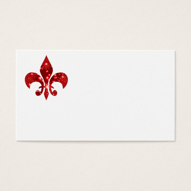 Cartes De Visite Fleur de Lis (Devant)