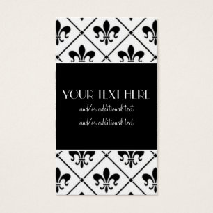 Cartes De Visite Fleur De Lis Border