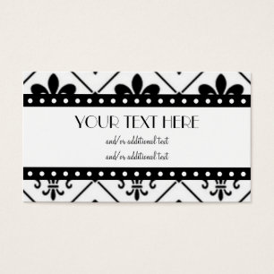 Cartes De Visite Fleur De Lis Border