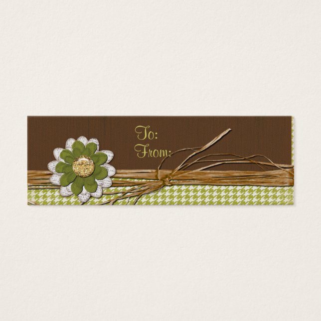 Cartes De Visite Fleur de scrapbook de pays (Devant)